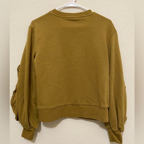 Who What Wear Mustard Sweatshirt - Picture 2 of 3